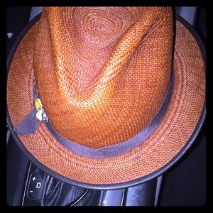 Cha Cha Fedora Hat with trinket on trim